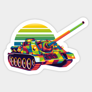 SU-100 Tank Destroyer Sticker